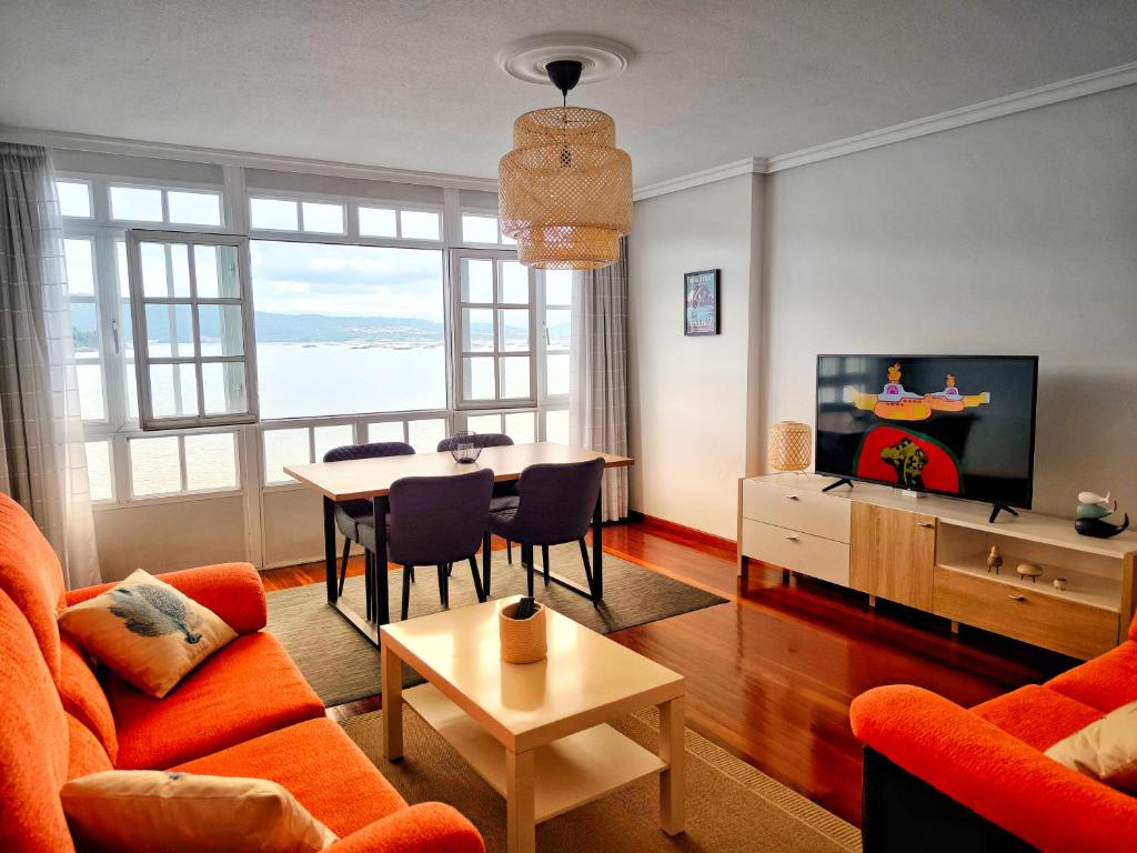 Apartamento Muros sobre el mar con vistas a la ría